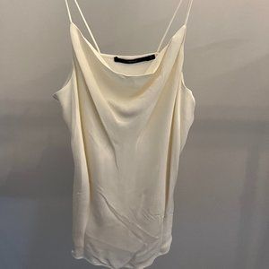 J Brand Finley Silk Cowl-neck Camisole